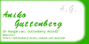 aniko guttenberg business card